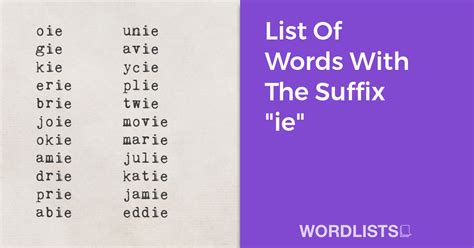 List Of Words Ending In "in"
