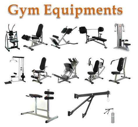 Gym Exercise Equipment Names With Pictures - ExerciseWalls