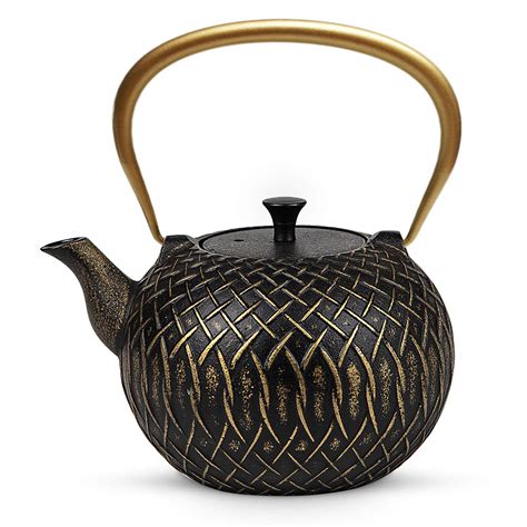 Buy Tea Kettle, Toptier Japanese Tetsubin Cast Iron Teapot with Infuser ...