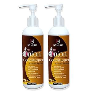 Newish Onion Conditioner for Hair Growth Women & Men 300ml (Pack of 2 ...