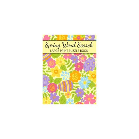 Buy Spring Word Search Large Print Puzzle Book: Spring Word Search For ...