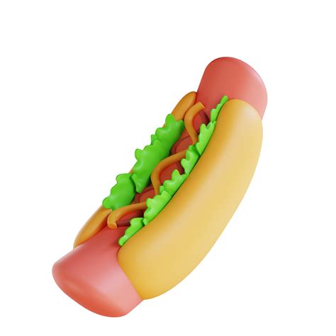 3D illustration hot dog 10850252 PNG