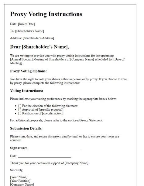 Example Shareholder Voting Proxy Form 的图像结果