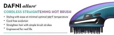 Dafni Allure Cordless Hair Straightening Brush, Style Upto Three Heads ...