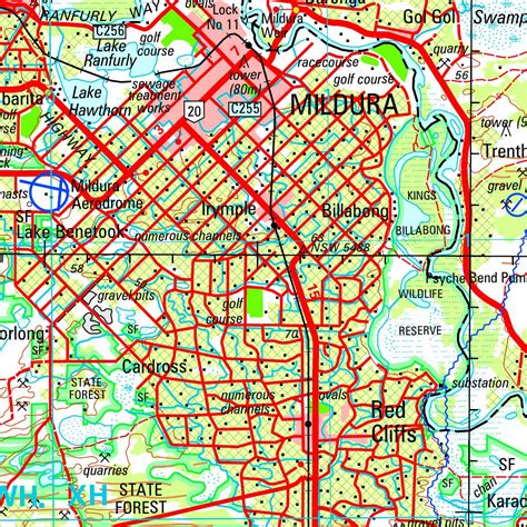 Map Of Australia Mildura