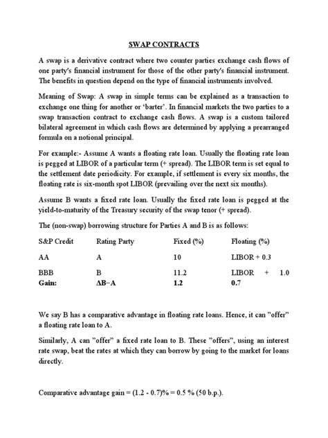 Swap Contract Example 的图像结果