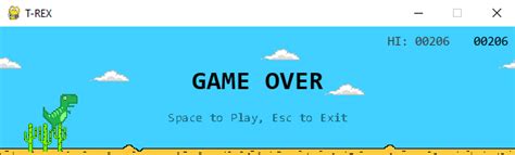 Python Bot for Chrome Dino Game 的图像结果