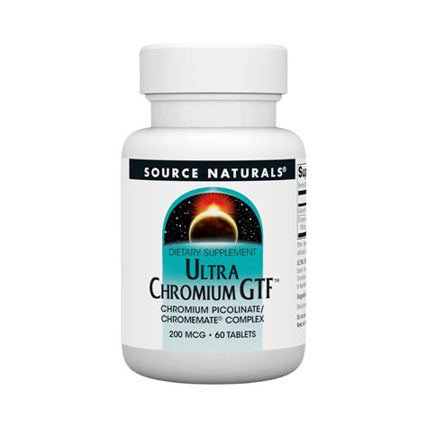 Source Naturals, Ultra Chromium GTF, 200 Mcg, 60 Tablets – Maple Herbs