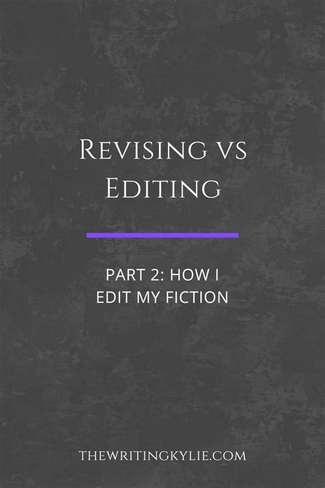 Image result for The Difference Between Editing and Revising