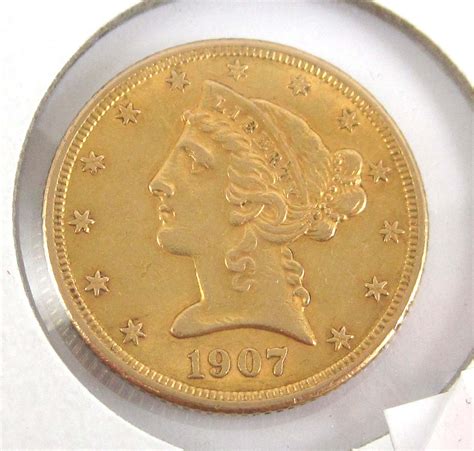 Lot - U.S. FIVE DOLLAR GOLD COIN, Liberty head type, var