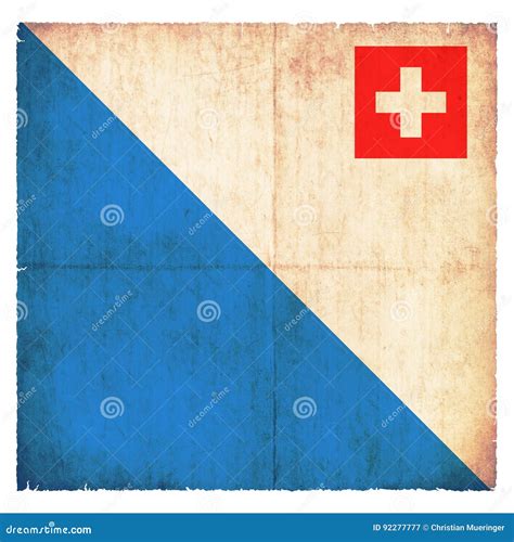 Grunge Flag of Zurich Switzerland Stock Image - Image of republic, canton: 92277777
