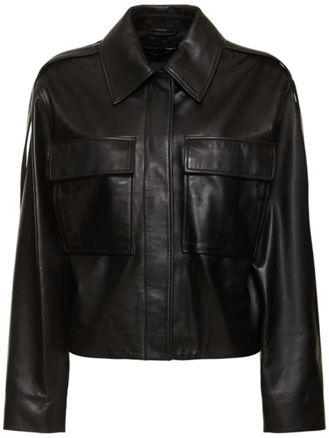 Dylan glossy leather jacket - Proenza Schouler - Women | Luisaviaroma