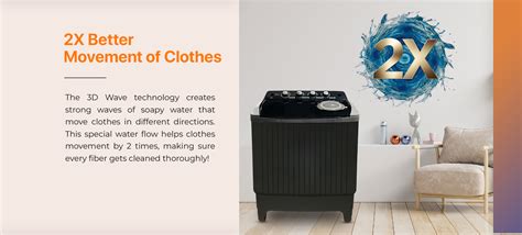 Power Guard Semi-Automatic Washing Machine 8.5 kg