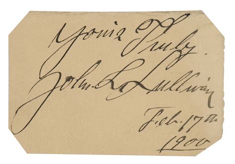 John L. Sullivan Signature | RR Auction