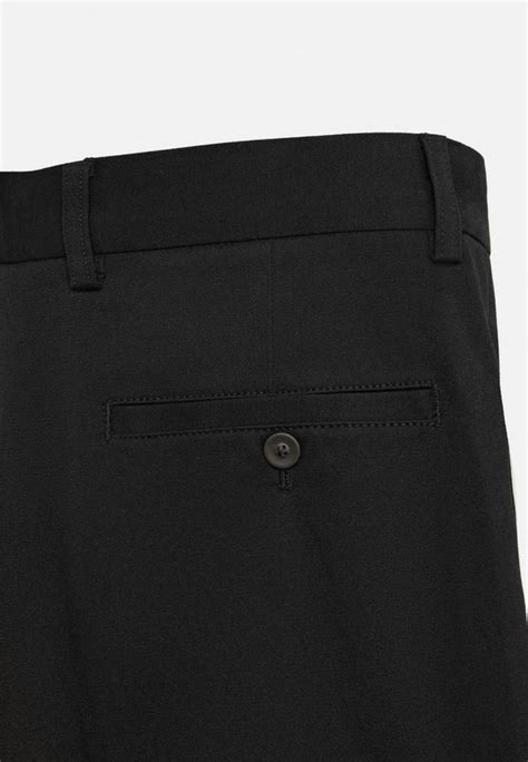 No Fade Black Chinos for Men - Cotton Pants, Stay Blakc