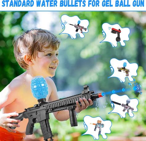 Buy Water Balls Beads Refill Ammo 7-8 mm 10 Pack 50000 PCS, Splatter ...