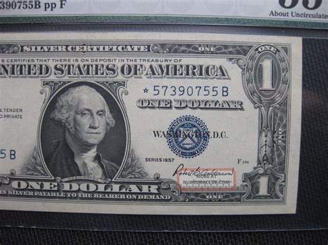 Star 1957 $1 Silver Certificate - Pmg