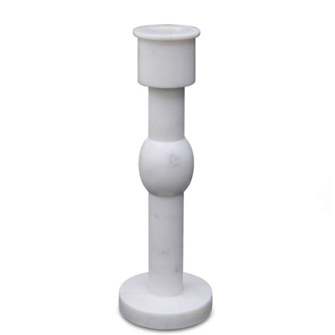 Buy Organic home White Marble Candle Holder Online at Low Prices in ...