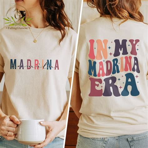 Madrina Era Shirt, Spanish Godmother Shirt, New Godmother Gift, Baptism Shirt, Madrina Birthday ...