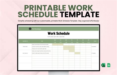 Image result for Work Schedule Sheet Template Excel