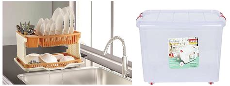 Buy ARISTO Multipurpose Plastic Storage Container Box with Wheels 25 ...