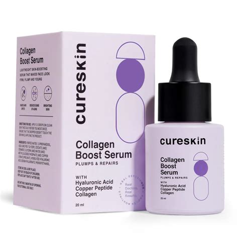 Cureskin Hyaluronic Acid & Collagen Boost Serum 20Ml | With Hyaluronic ...