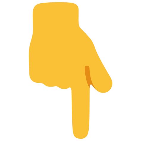 Finger Pointing Down Emoji Png at Sharon Lyons blog