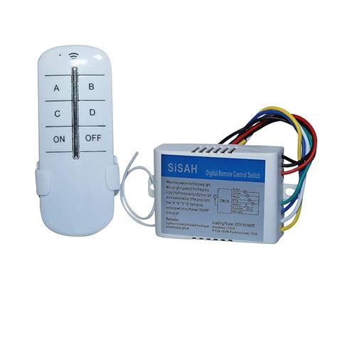SiSAH® 4 Channel 220V Wireless RF Remote Control Switch : Amazon.in ...