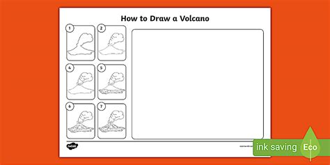 Volcano Drawing | How to draw a volcano | Twinkl Arts