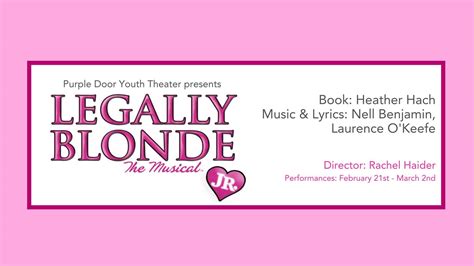 Legally Blonde Opens Tonight; Tickets Sold Out in All But Two Shows ...