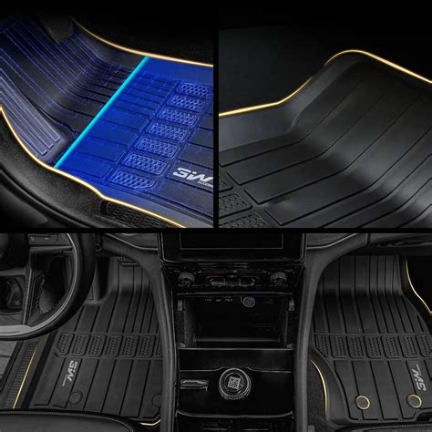 3W Jeep Grand Cherokee L 7 Seat 2021-2026 Custom Floor Mats Thorex™ All ...