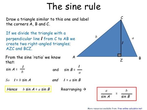 Image result for Sin Triangle Formula