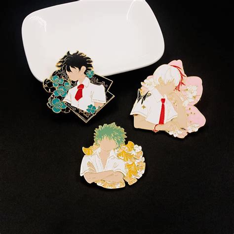 FunBoat MHA Bakugo Enamel Pins Brooches - Anime Deku Badges India | Ubuy