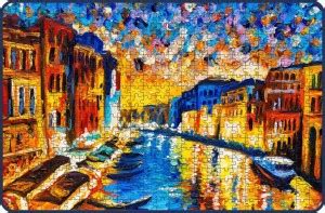 Webby The Vibrant Venice Painting Wooden Jigsaw Puzzle, 500 pieces ...