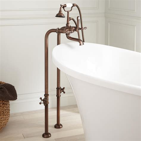 Freestanding Telephone Tub Faucet, Supplies & Valves - Lever Handles ...