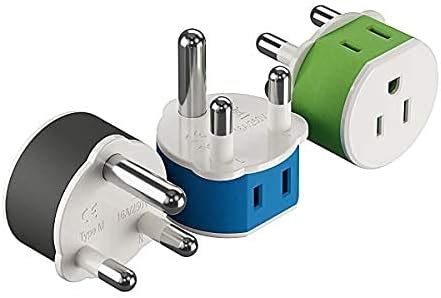 Orei Type M USA to S. Africa Plug Adapter Blue (US-10L) : Amazon.in ...