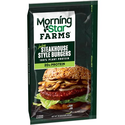 MorningStar Farms® Steakhouse Style Burgers - SmartLabel™