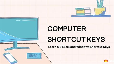 Computer Shortcut Keys for MS Excel and Windows