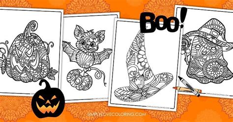 Halloween Mandala Coloring Pages (Free PDF Printables) - Simply Love ...