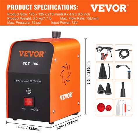 VEVOR Automotive Smoke Leak Detector Smoke Machine | Ubuy India
