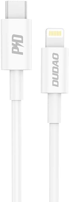 DUDAO L6X 20W Type C To Ligtning Cable 1M/3.3F, Super-fast charging PD ...