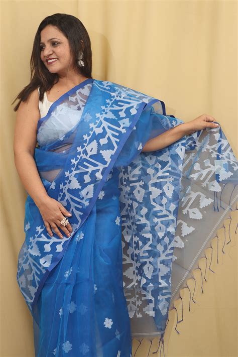 Shop Jamdani Sarees Online: Silk, Cotton & Linen | Best Prices