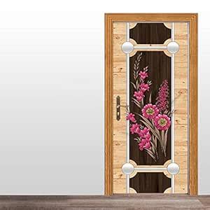 wallpics® Door Wallpaper Self Adhesive Multicolor Beautiful Vinyl ...