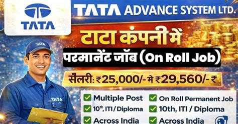 Tata Advance System New Vacancy 2026: Tata Advance System Limited ...
