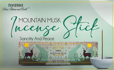 NYASSA Mountain Musk Incense Stick - Highly Scented Indian Incense ...