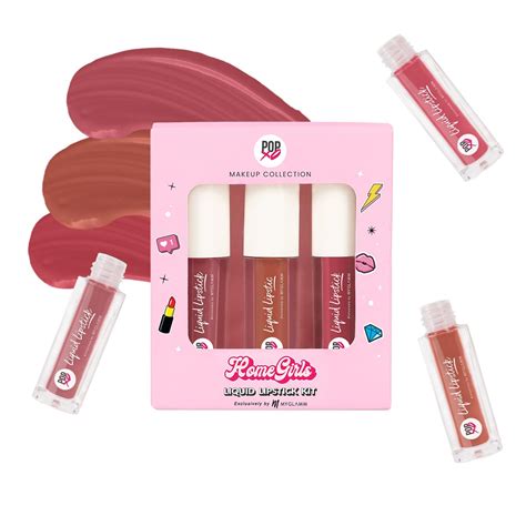 Buy MyGlamm POPxo Makeup -Matte Finish Liquid Lipstick Kit - Homegirls ...