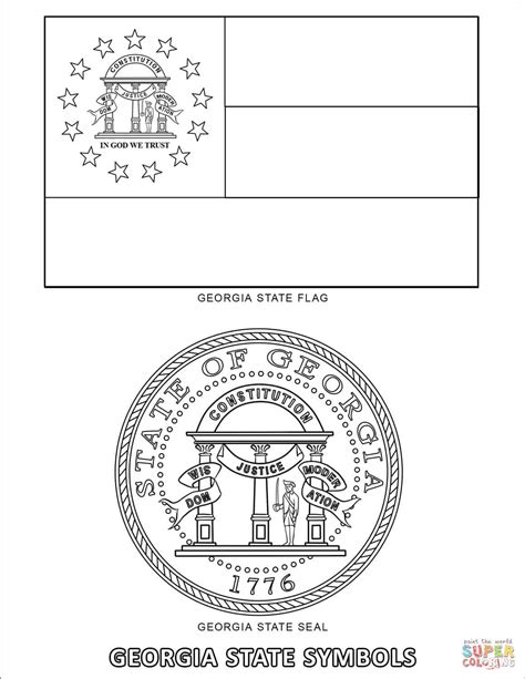 31+ new collection Georgia State Symbols Coloring Pages - Georgia State ...