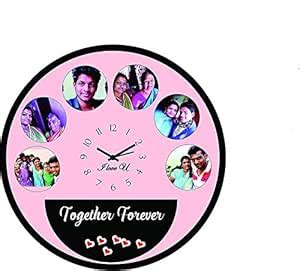 Buy DESIGN CONNECTION Wood Vinyl Wall Clock (size: 28 x 28 cm ...