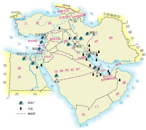 中东是什么意思？中东国家有哪些？中东国家分布地图 - 旅游 - 多样信息网