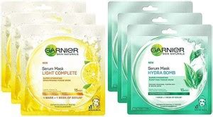 GARNIER Skin Naturals Light Complete (Yellow) + Hydra Bomb (Green ...
